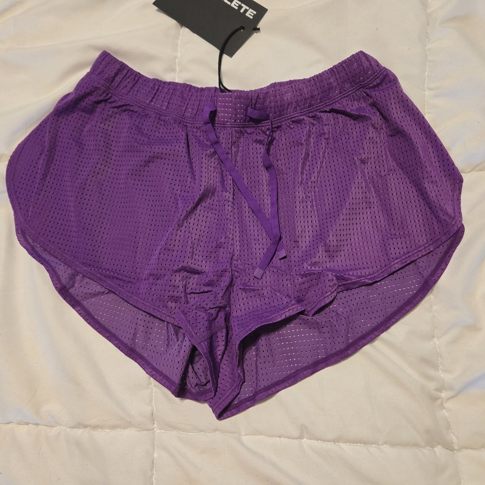 Alphalete Purple Mesh Women's Shorts
